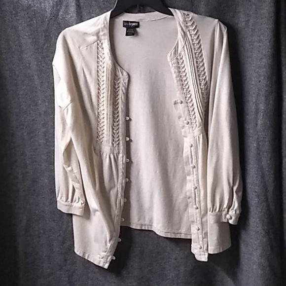 Lane Bryant Tops - Lane Bryant long sleeved shirt. Cream